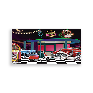Painel Retangular - Anos 60 - Sublimado 3D