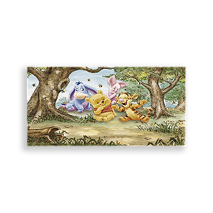 Painel Retangular - Ursinho Pooh - Sublimado 3D