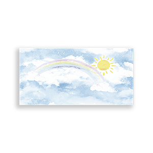 Painel Retangular - Ceu Arco Iris - Sublimado 3D