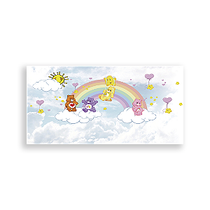 Painel Retangular - Ursinhos Carinhosos - Sublimado 3D