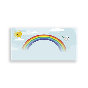 Painel Retangular - Ceu Arco Iris - Sublimado 3D