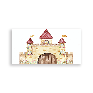 Painel Retangular - Fundo Parede Castelo - Sublimado 3D