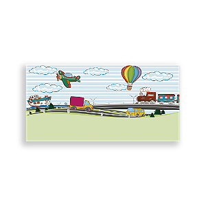 Painel Retangular - Mundo Viagens - Sublimado 3D