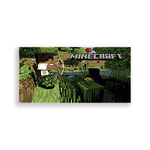 Painel Retangular - Minecraft - Sublimado 3D