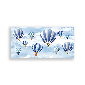 Painel Retangular - Balões Nuvens - Sublimado 3D
