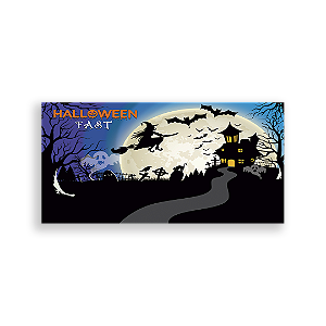 Painel Retangular - Dia Das Bruxas Halloween - Sublimado 3D