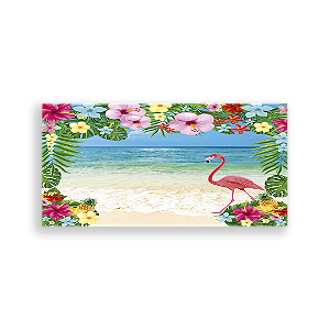 Painel Retangular - Tropical Praia - Sublimado 3D