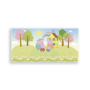Painel Retangular - Peppa Pig - Sublimado 3D