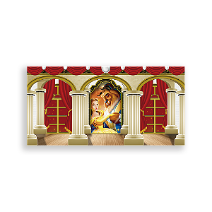 Painel Retangular - Bela E A Fera - Sublimado 3D