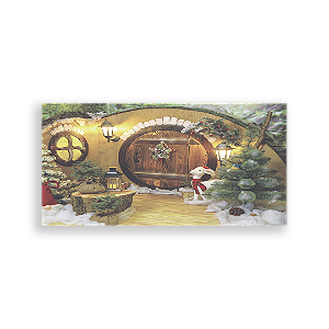 Painel Retangular - Fundo Natal - Sublimado 3D