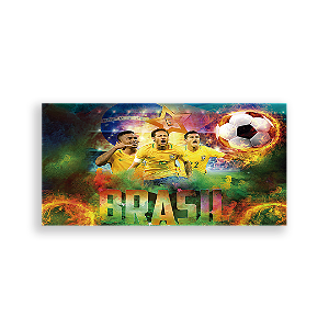 Painel Retangular - Futebol Brasil - Sublimado 3D