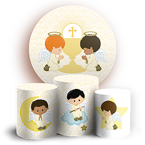 KIT Redondo e Trio - Batizado - Sublimado 3D