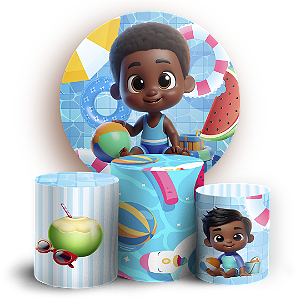 KIT Redondo e Trio - Pool Party - Sublimado 3D
