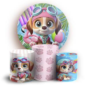 KIT Redondo e Trio - Patrulha Canina - Sublimado 3D