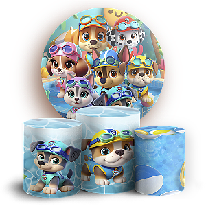 KIT Redondo e Trio - Patrulha Canina - Sublimado 3D