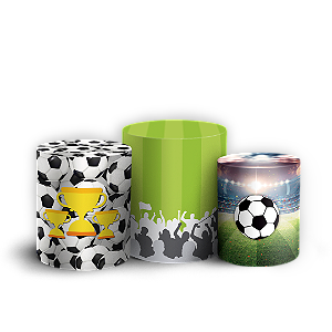 Trio Cilindro - Futebol - Sublimado 3D