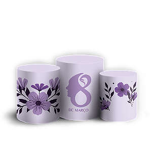 Trio Cilindro - Dia da Mulher - Sublimado 3D