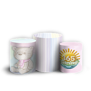 Trio Cilindro - Sorrisos - Sublimado 3D