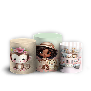 Trio Cilindro - Safari - Sublimado 3D