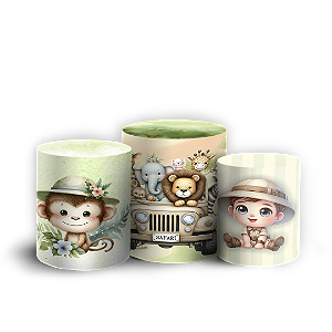 Trio Cilindro - Safari - Sublimado 3D