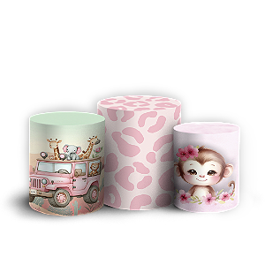 Trio Cilindro - Safari - Sublimado 3D