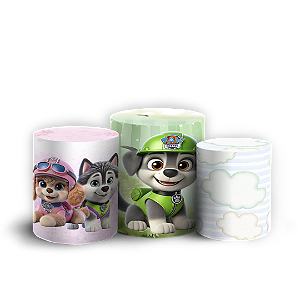 Trio Cilindro - Patrulha Canina - Sublimado 3D