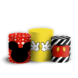 Trio Cilindro - Mickey - Sublimado 3D