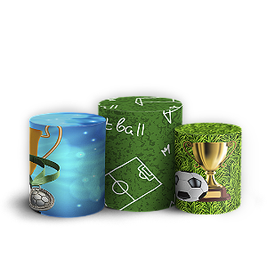 Trio Cilindro - Futebol - Sublimado 3D