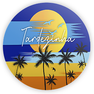 Painel Redondo - Tardezinha - Sublimado 3D