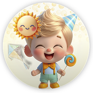 Painel Redondo - Sorrisos - Sublimado 3D