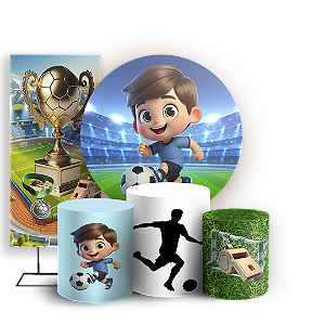 KIT Redondo Trio e Faixa - Futebol - Sublimado 3D