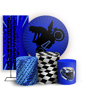 KIT Redondo Trio e Faixa - Moto - Sublimado 3D