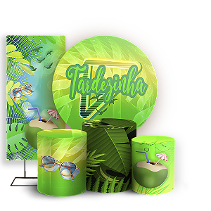 KIT Redondo Trio e Faixa - Tardezinha - Sublimado 3D