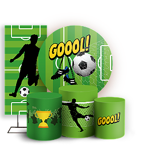 KIT Redondo Trio e Faixa - Futebol - Sublimado 3D