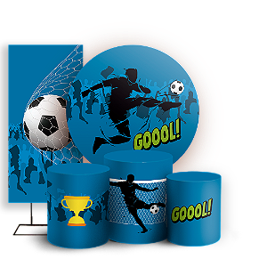 KIT Redondo Trio e Faixa - Futebol - Sublimado 3D