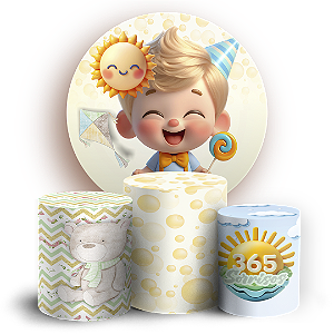 KIT Redondo e Trio - Sorrisos - Sublimado 3D