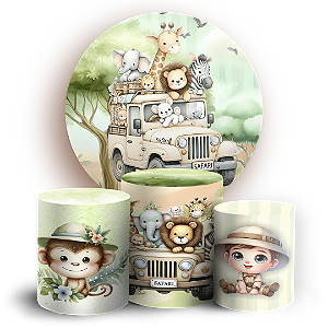 KIT Redondo e Trio - Safari - Sublimado 3D