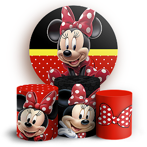 KIT Redondo e Trio - Minnie - Sublimado 3D