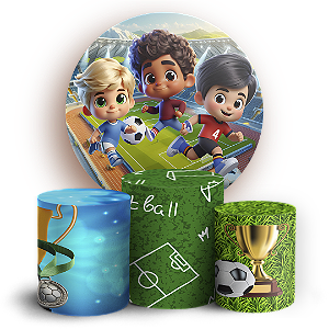 KIT Redondo e Trio - Futebol - Sublimado 3D