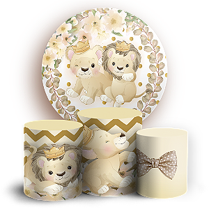 KIT Redondo e Trio - Chá Revelação - Sublimado 3D