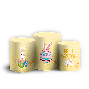 Trio Cilindro - Páscoa - Sublimado 3D