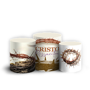 Trio Cilindro - Páscoa - Sublimado 3D