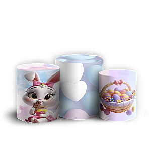 Trio Cilindro - Páscoa - Sublimado 3D