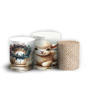 Trio Cilindro - Páscoa - Sublimado 3D