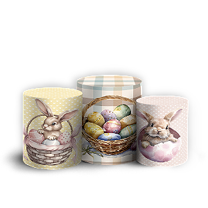 Trio Cilindro - Páscoa - Sublimado 3D