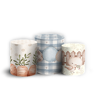 Trio Cilindro - Páscoa - Sublimado 3D