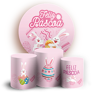 KIT Redondo e Trio - Páscoa - Sublimado 3D