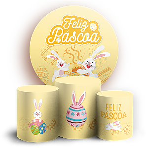 KIT Redondo e Trio - Páscoa - Sublimado 3D