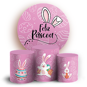 KIT Redondo e Trio - Páscoa - Sublimado 3D