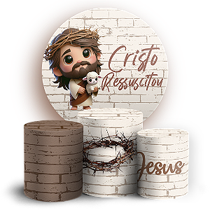 KIT Redondo e Trio - Páscoa - Sublimado 3D